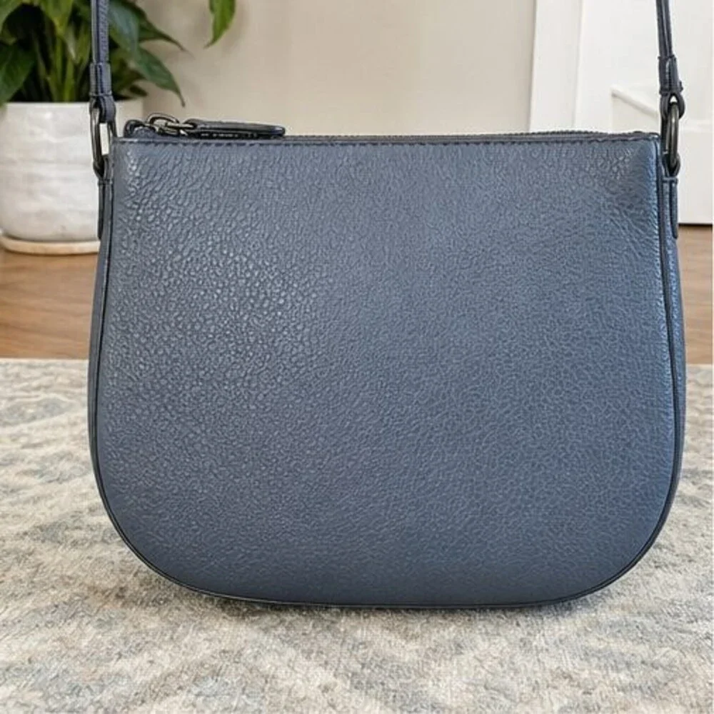 Navy Quilted Crossbody Bag
